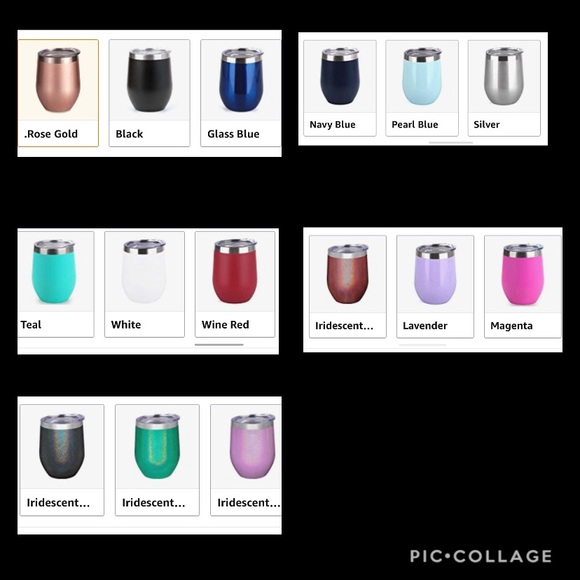 Monogrammed wine tumblers - Picture 2 of 2